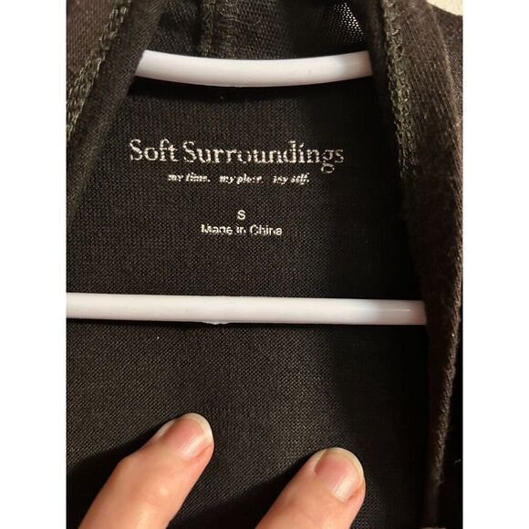 Soft Surroundings Womens Open Front Brown Cardigan Size Small-So Soft - Picture 3 of 10